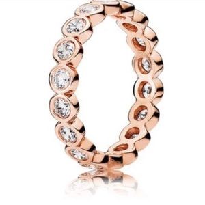 NWOT PANDORA Rose Gold Alluring Brilliant Ring✨
